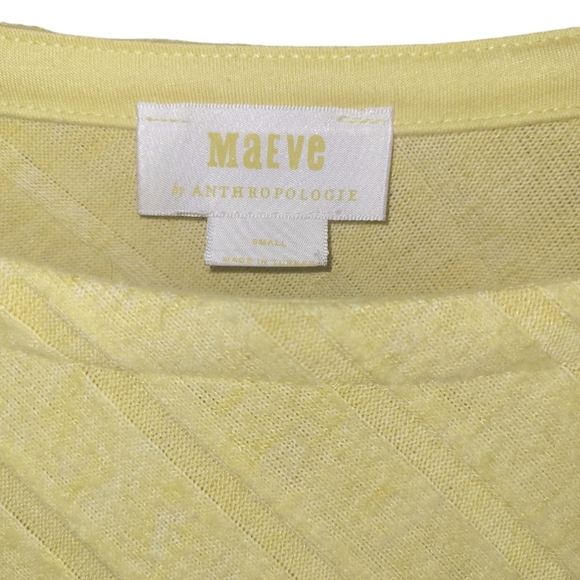 Anthropologie Maeve Devine Yellow Tunic Top - Picture 6 of 7